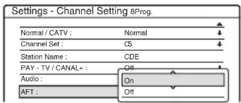 SONY RDR-HX510 - Channel Setting - 7