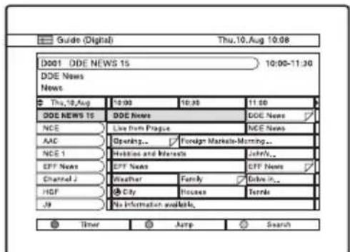 Guide (Digital) Thu,10,Aug 10:08 D001 DDE NEWS 15 10:00-11:30 DDE News News Thu,10,Aug 10:00 10:30 11:00 DDE NEWS 15 DDE News DOE News NCE Line from Prague NCE News AAC Opening... Foreign Markets-Morning... NCE 1 Histies and Interests Johri, EFF News EFF News ETF News Channel 2 Weather Family Drive it... HCP City House Terms J9 No Information available. Timer Amp Search