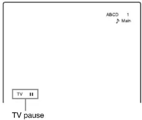 ABCD 1 D Main TV II TV pause