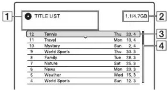 TITLE LIST 1.1/4.7GB 12 Tennis Thu 20.4 11 Travel Mon 10.4 10 Mystery Sun 2.4 9 World Sports Thu 30.3 8 Family Tue 28.3 7 Nature Sat 25.3 6 News Mon 20.3 5 Weather Wed 15.3 4 World Sports Sun 12.3