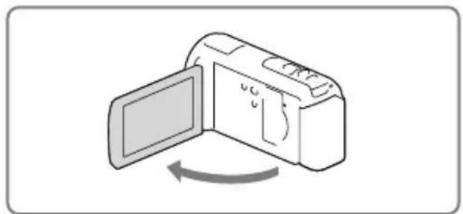 SONY HDR-CX580VE - Turning the power on, and setting the date and time - 1