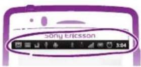 SONY Ericsson Xperia Arc - Status and notifications - 1
