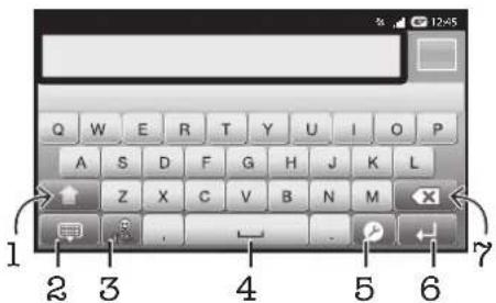 SONY Ericsson Xperia Arc - Using the on-screen keyboard - 1