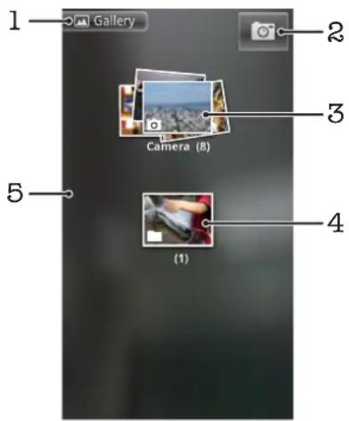 SONY Ericsson Xperia Arc - To open Gallery and view your albums - 1