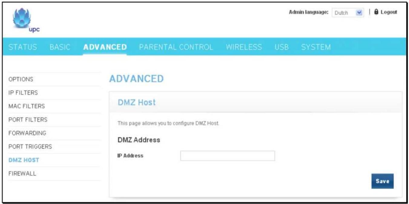 Technicolor tc-7200 - DMZ Host - 1