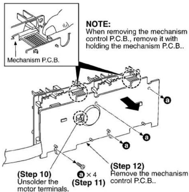 PANASONIC SA-AK48 - Replacement for the pinch roller ass'y and head block - 5