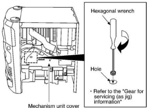 PANASONIC SA-AK48 - When opening the disc tray manually - 1
