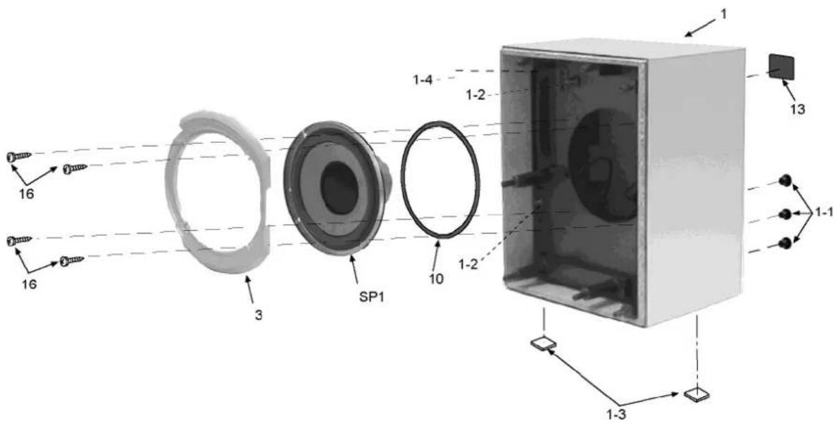 PANASONIC SA-AK48 - Cabinet PartsLocation - 2