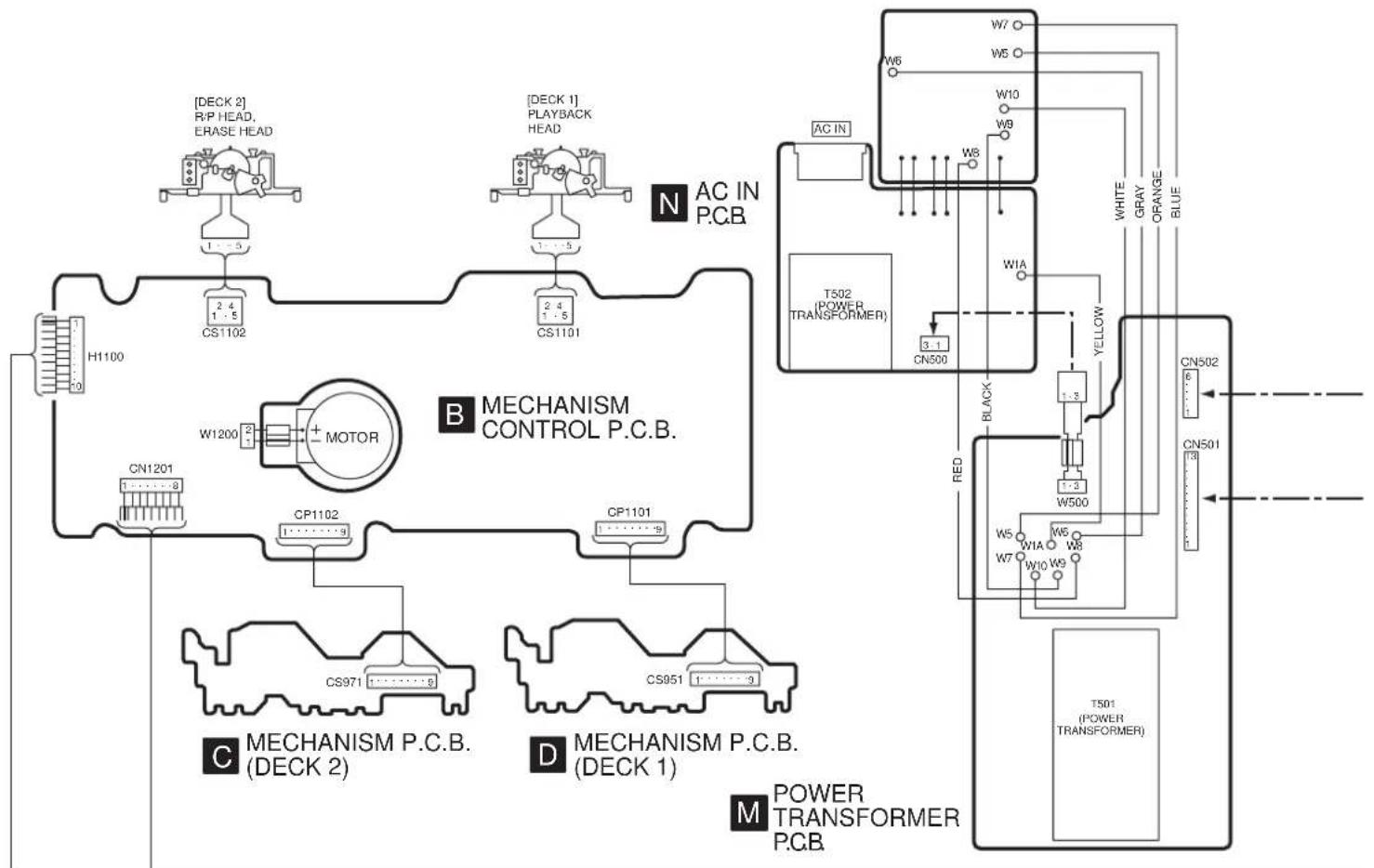 PANASONIC SA-AK48 - Wiring Connection Diagram - 1