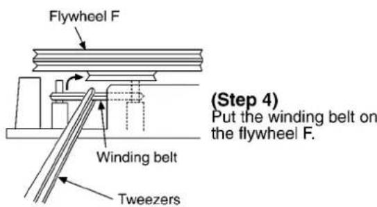 PANASONIC SA-AK48 - Replacement for the CD motor ass'y, capstan belt A, capstan belt B and winding belt - 5