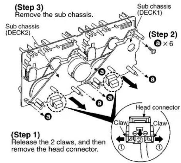 PANASONIC SA-AK48 - Replacement for the CD motor ass'y, capstan belt A, capstan belt B and winding belt - 1