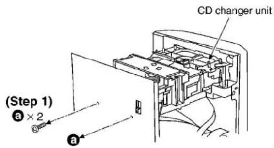 PANASONIC SA-AK48 - Disassembly for the CD changer unit - 1