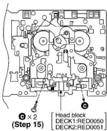 PANASONIC SA-AK48 - Replacement for the pinch roller ass'y and head block - 7