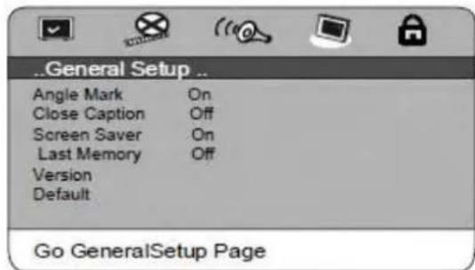LENCO MDV-15 - System Setup Page - 1