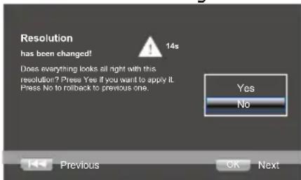 TOSHIBA BDX3100KE - Press OK, enter Resolution setting. - 2