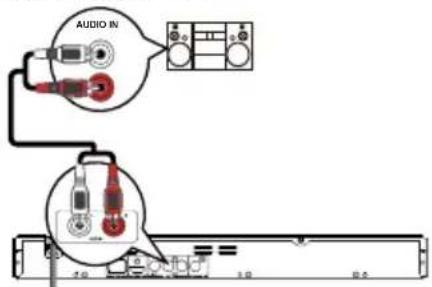 TOSHIBA BDX3100KE - Option 2: Connect to an analogue stereo system - 1