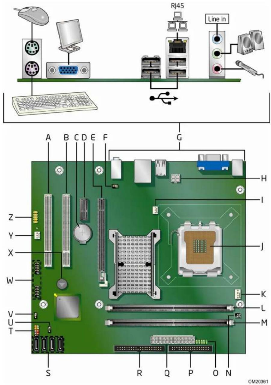 INTEL DG31PR - Desktop Board Components - 1