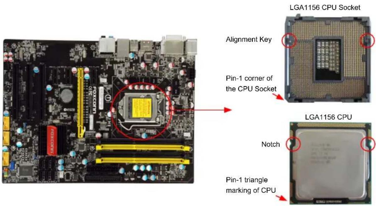 FOXCONN H55A - Install the CPU - 1
