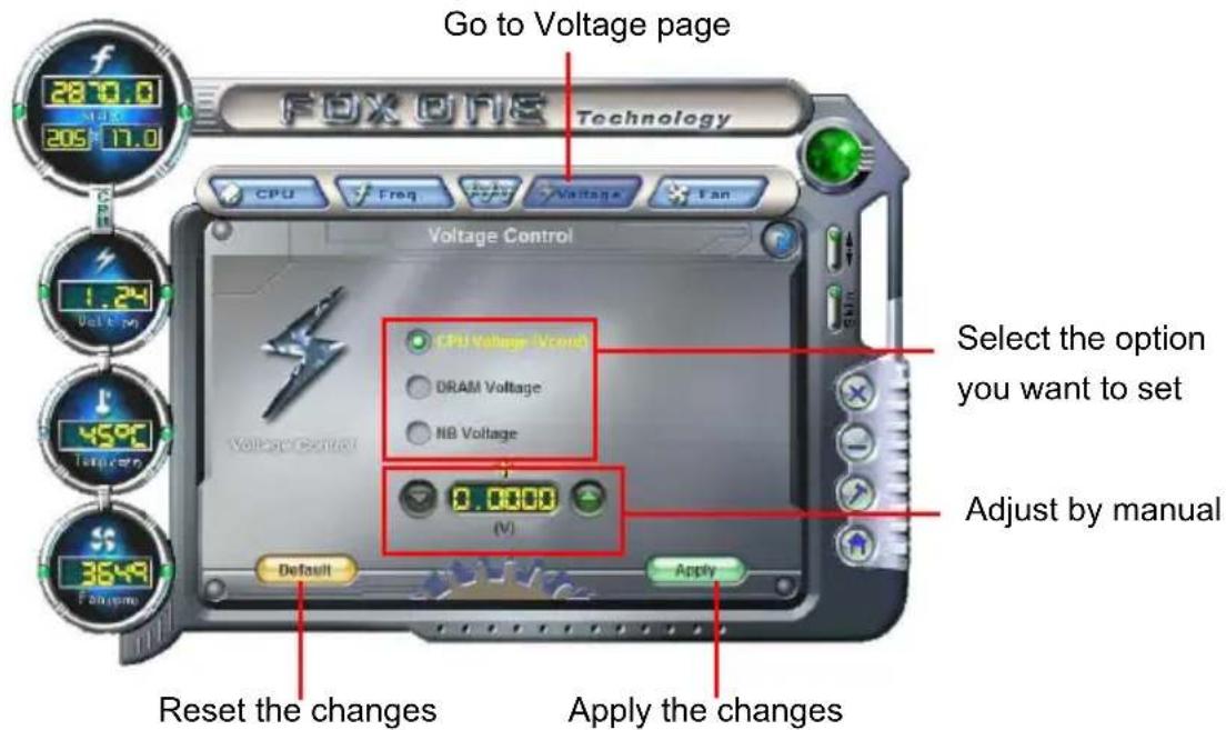 FOXCONN H55A - Voltage Page - Voltage Control (Optional) - 1