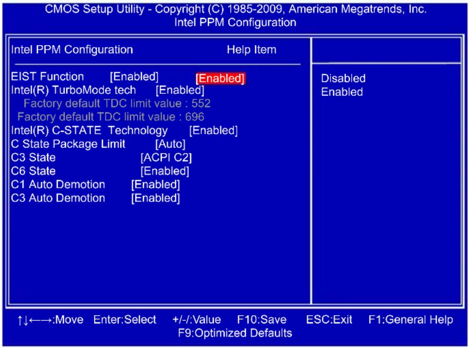 FOXCONN H55A - Intel PPM Configuration - 1