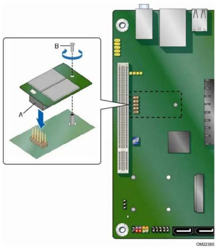 INTEL D525MW - Installing an Intel® Z-U130 USB Solid-State Drive or Compatible Device - 1