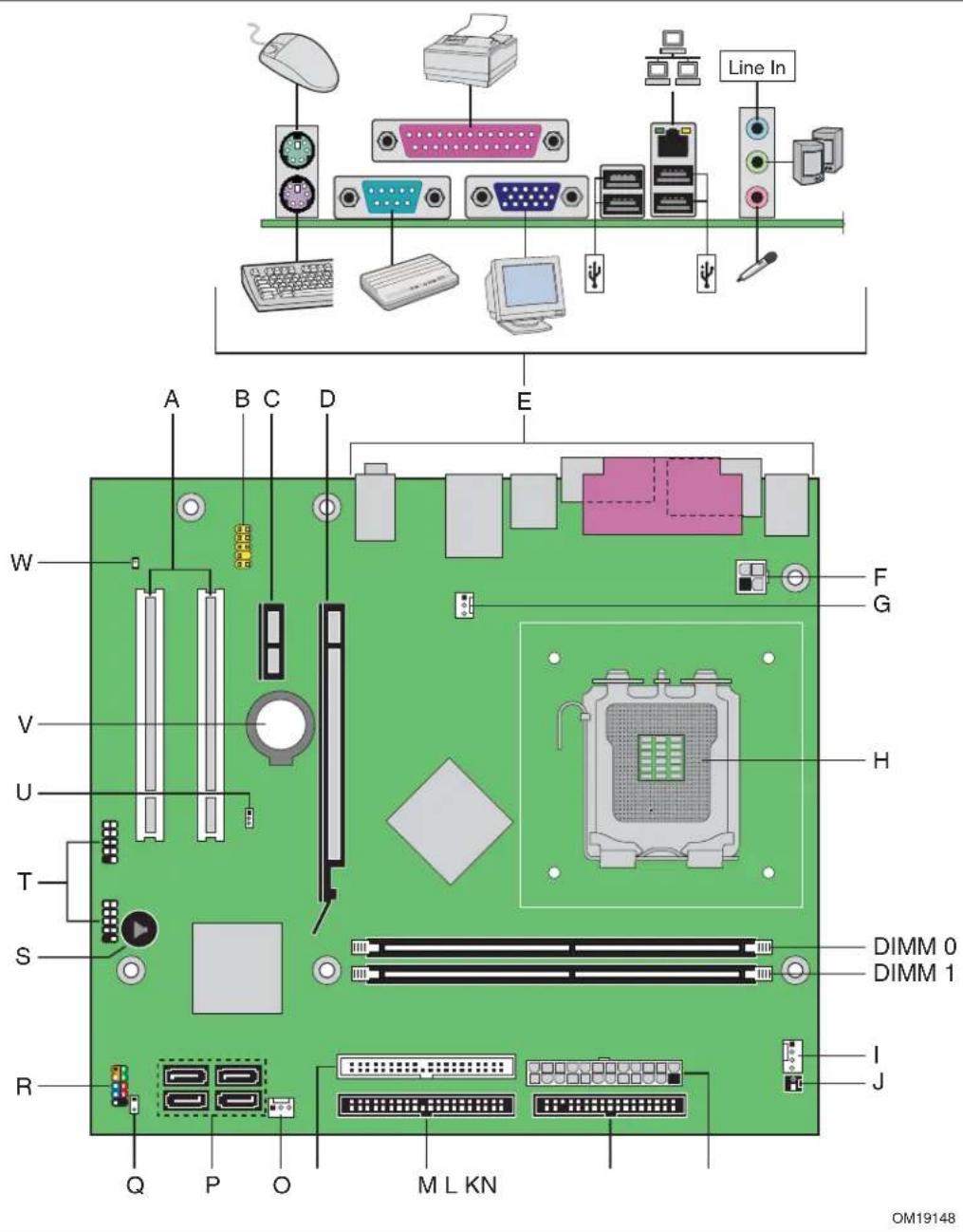 INTEL D102GGC2 - Desktop Board Components - 1