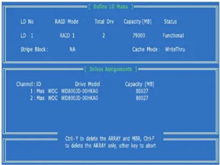 MSI 760GM-E51 FX - Delete LD (Deleting RAID) - 2