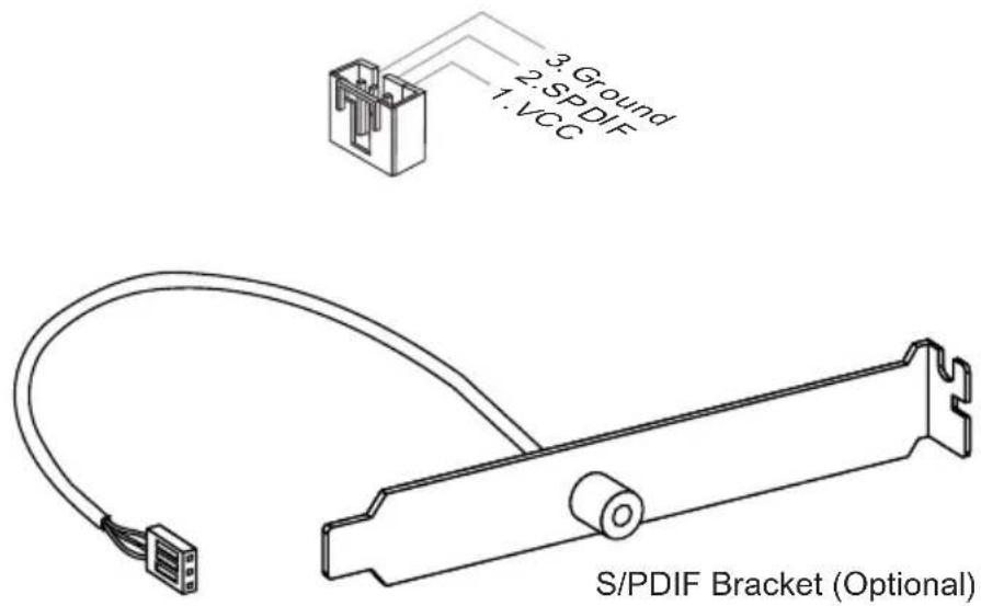 MSI 760GM-E51 FX - S/PDIF-Out Connector: JSP1 - 1