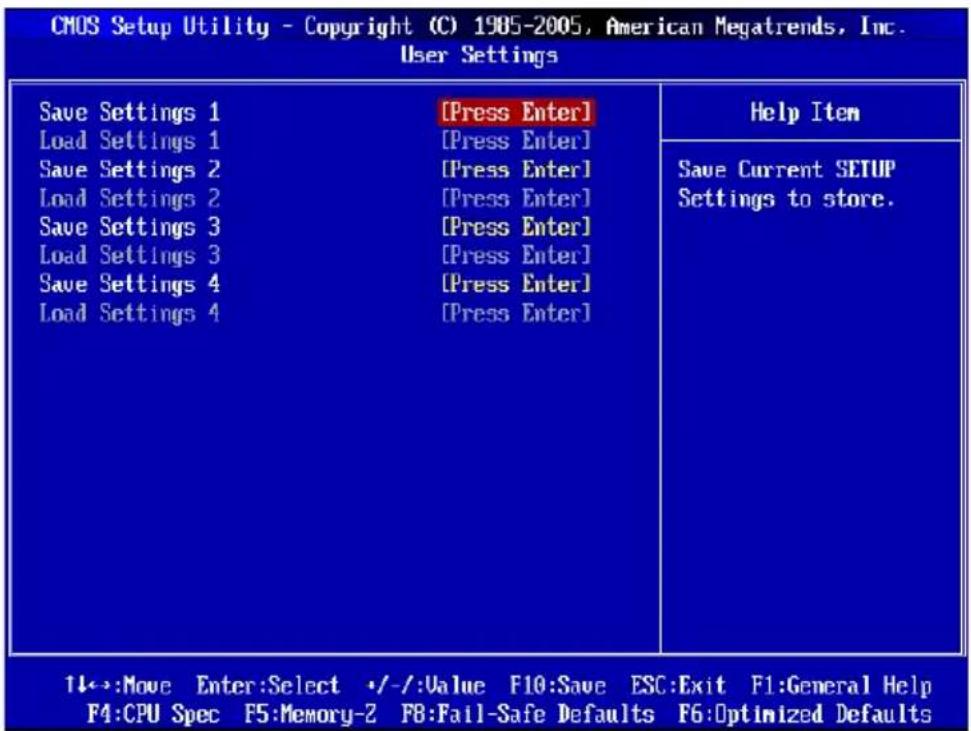 MSI 760GM-E51 FX - USER SETTINGS - 1
