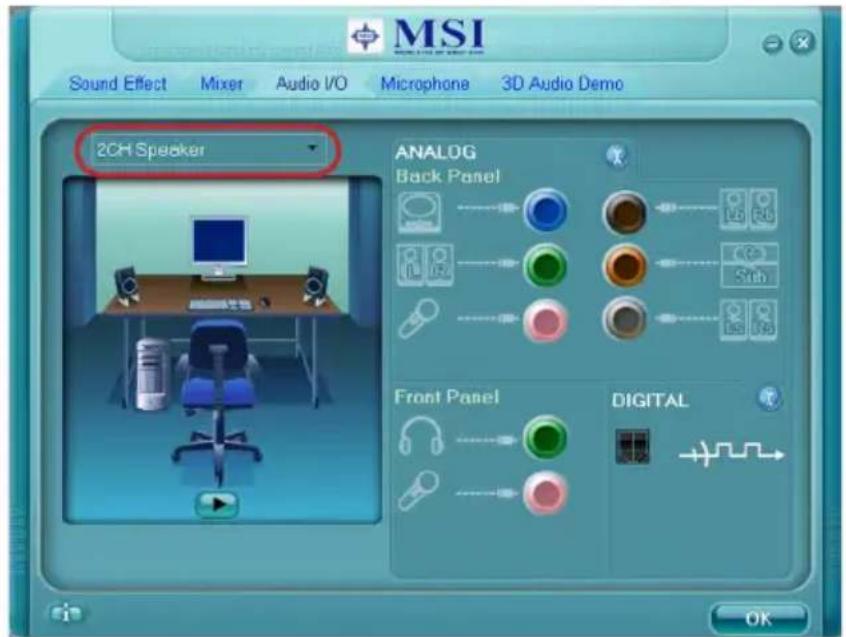 MSI 760GM-E51 FX - Audio I/O - 1