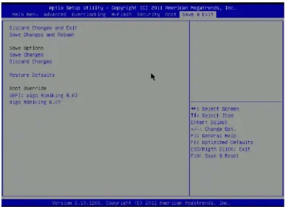 MSI PH61-P33 - Save & Exit - 1