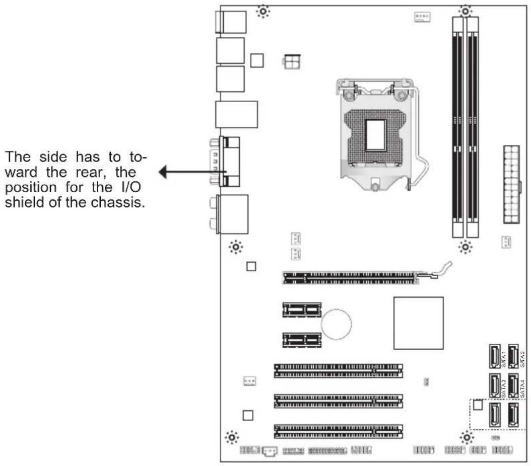 MSI PH61-P33 - Mounting Screw Holes - 1