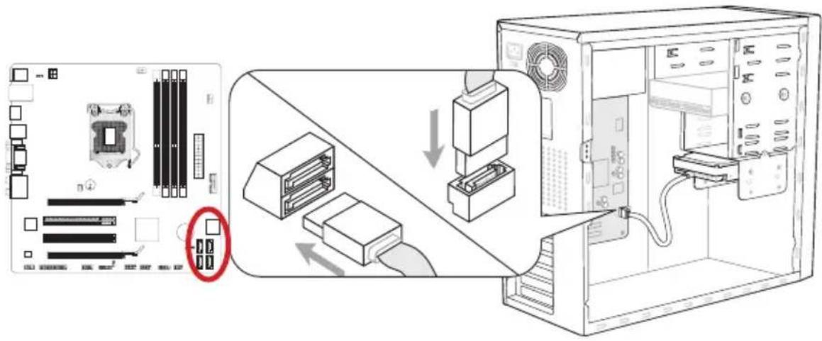 MSI B75MA-G43 - SATA1\~6: SATA Connector - 1