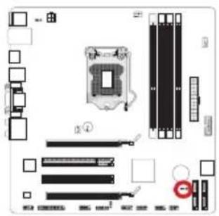 MSI B75MA-G43 - JCI1: Chassis Intrusion Connector - 1