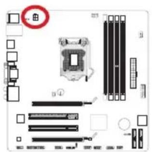 MSI B75MA-G43 - JPWR2: ATX 4-pin Power Connector - 1