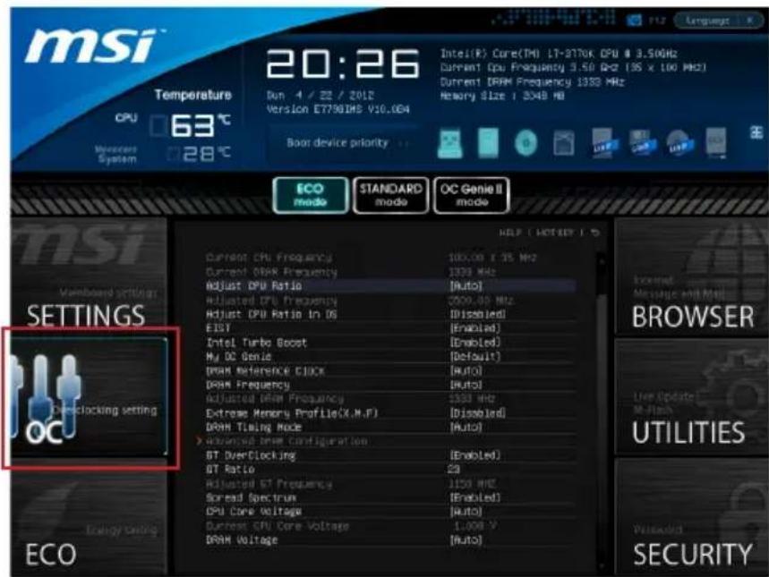 MSI B75MA-G43 - OC - 1