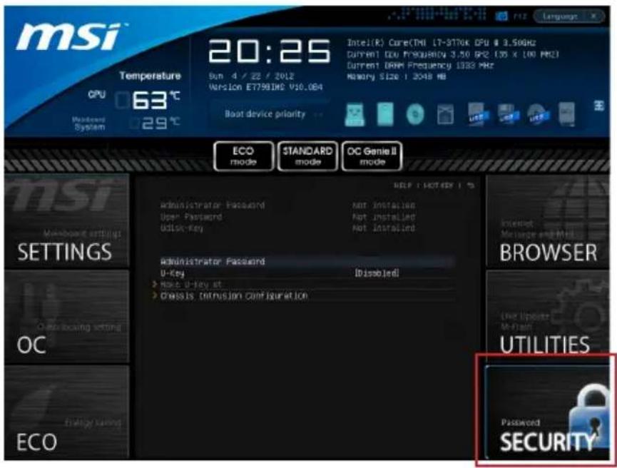 MSI B75MA-G43 - SECURITY - 1