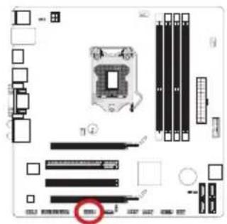 MSI B75MA-G43 - JCOM1: Serial Port Connector - 1