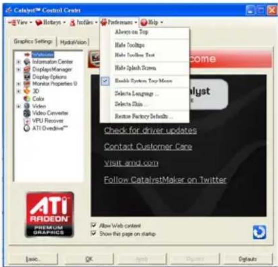 CLUB3D Radeon HD 7970 - Preferences Properties: - 1