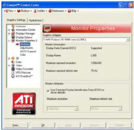 CLUB3D Radeon HD 7970 - Monitor Properties 1: - 1