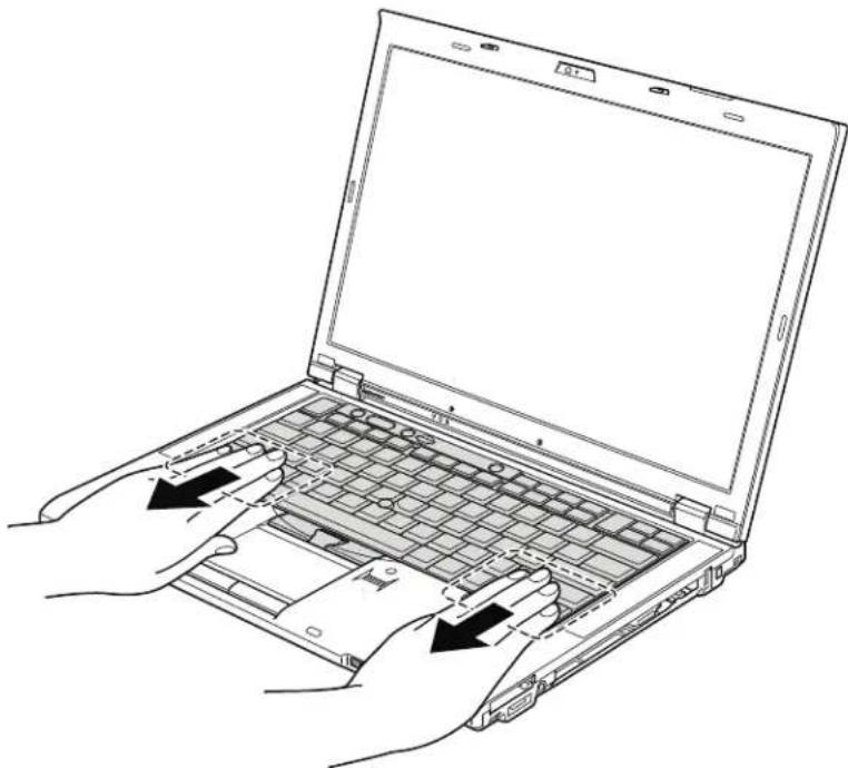 LENOVO ThinkPad T410 - Table17.Installationstepsofkeyboard(continued) - 2