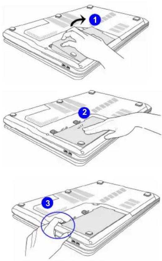 MSI GT780DXR - Installing the Battery Pack - 1