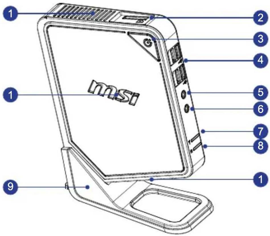 MSI Wind Box DC100-009EU - ▶ Front View - 1