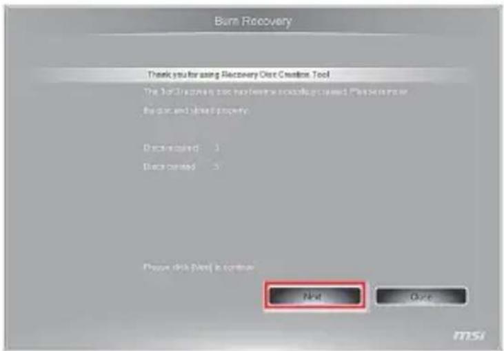 MSI Wind Box DC100-009EU - Recognition that the Bumcovery Disc will not use your hand colors. - 7