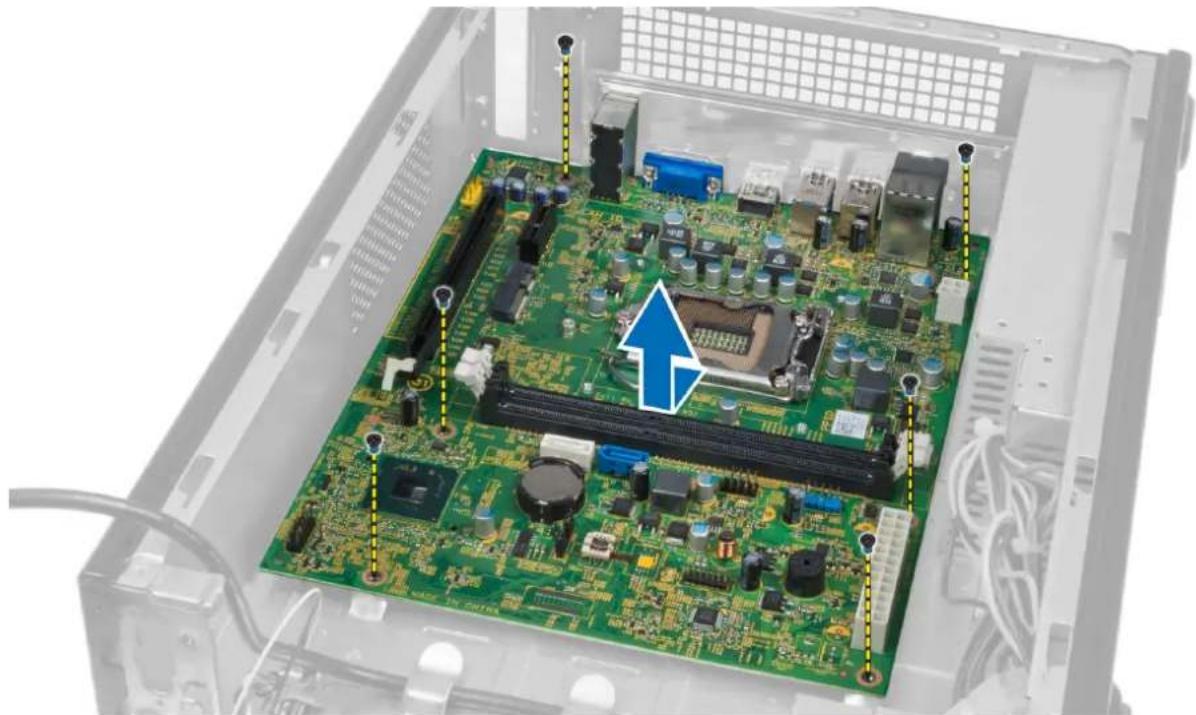DELL Vostro 270s - Removing the System Board - 1