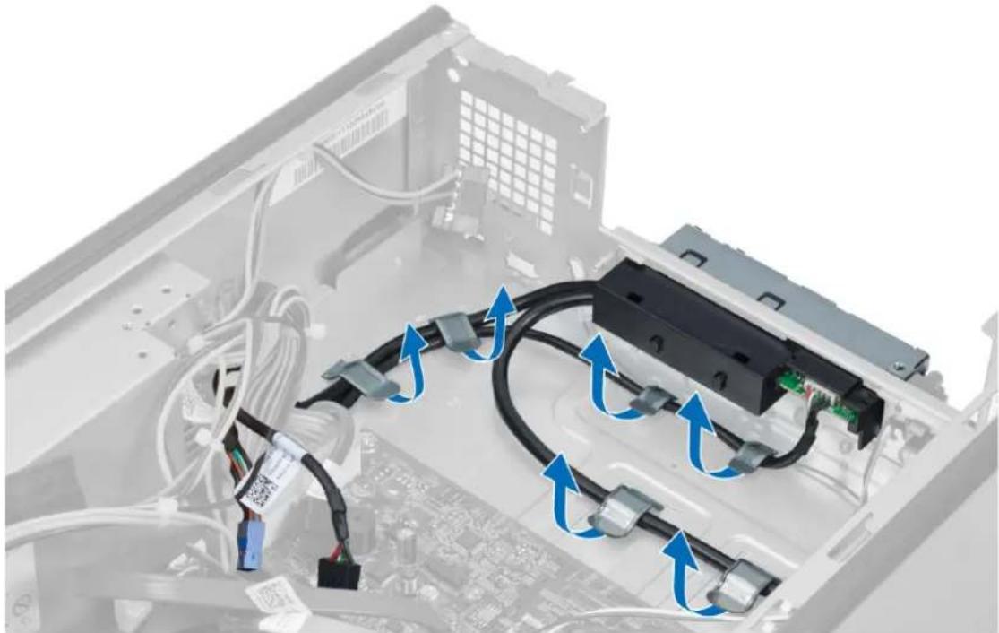DELL Vostro 270s - Removing the Input/Output (I/O) Panel - 2
