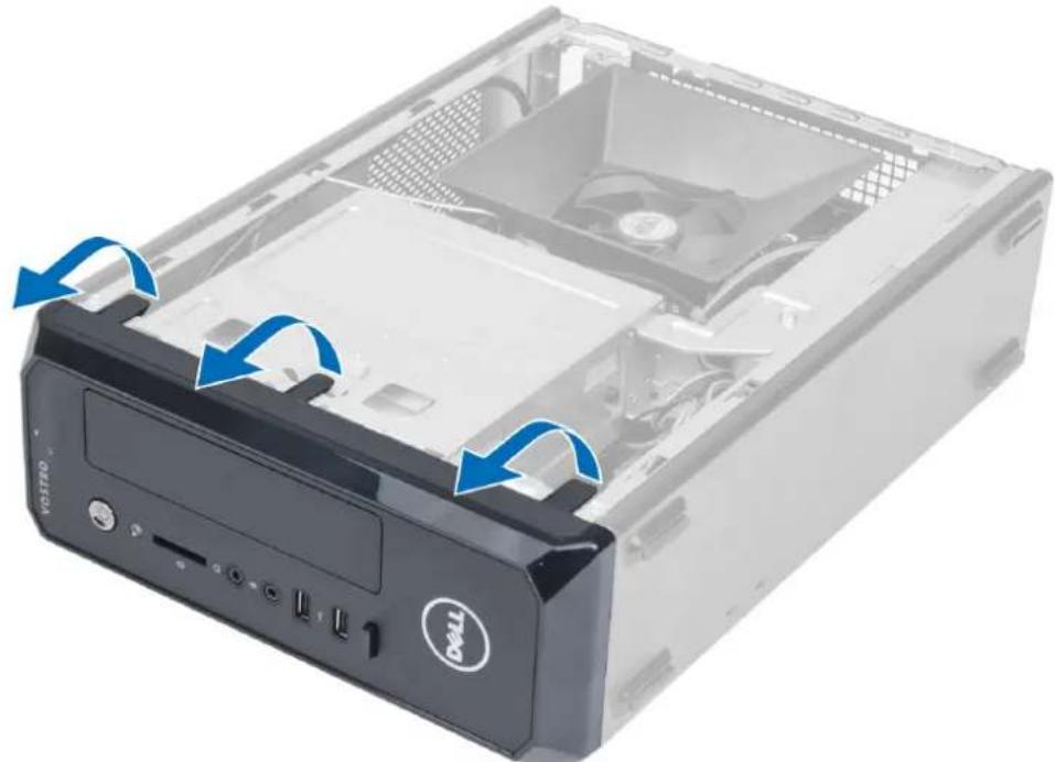 DELL Vostro 270s - Removing the Front Bezel - 1
