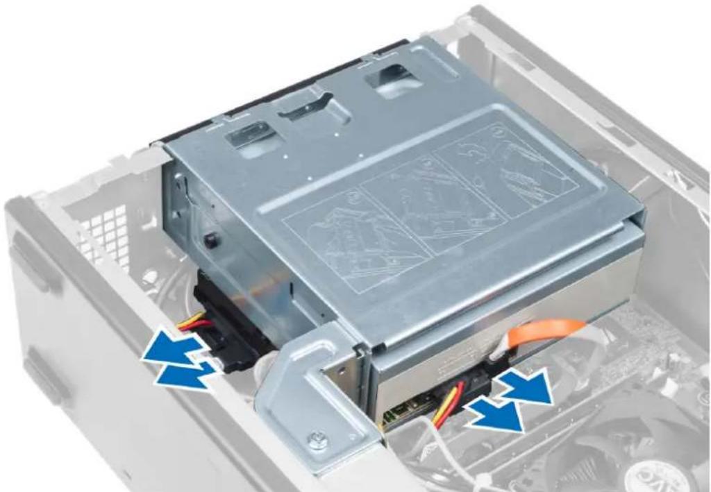DELL Vostro 270s - Removing the Drive Cage - 1