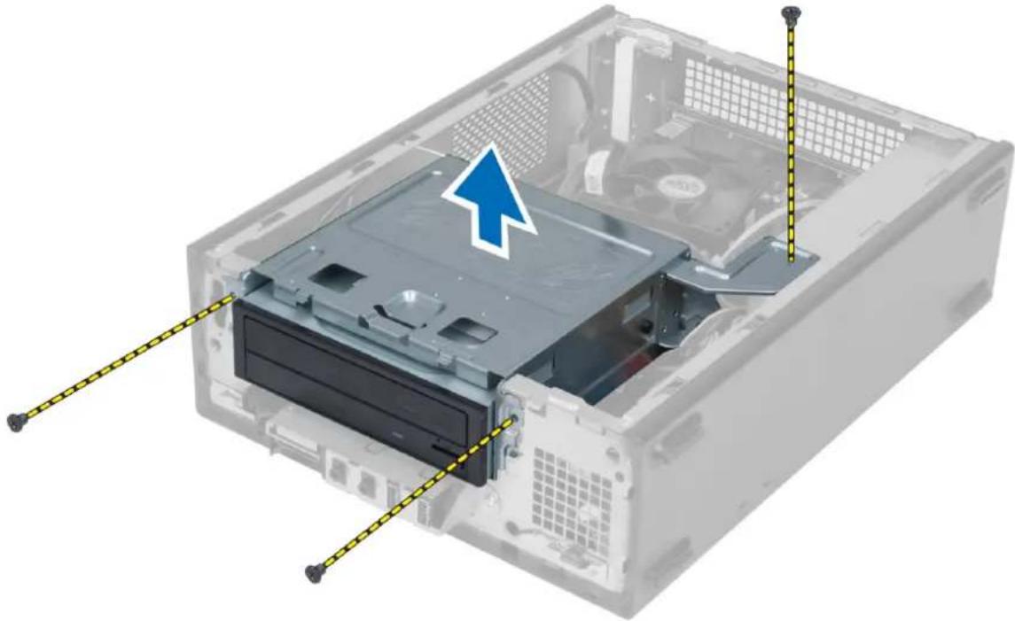 DELL Vostro 270s - Removing the Drive Cage - 2