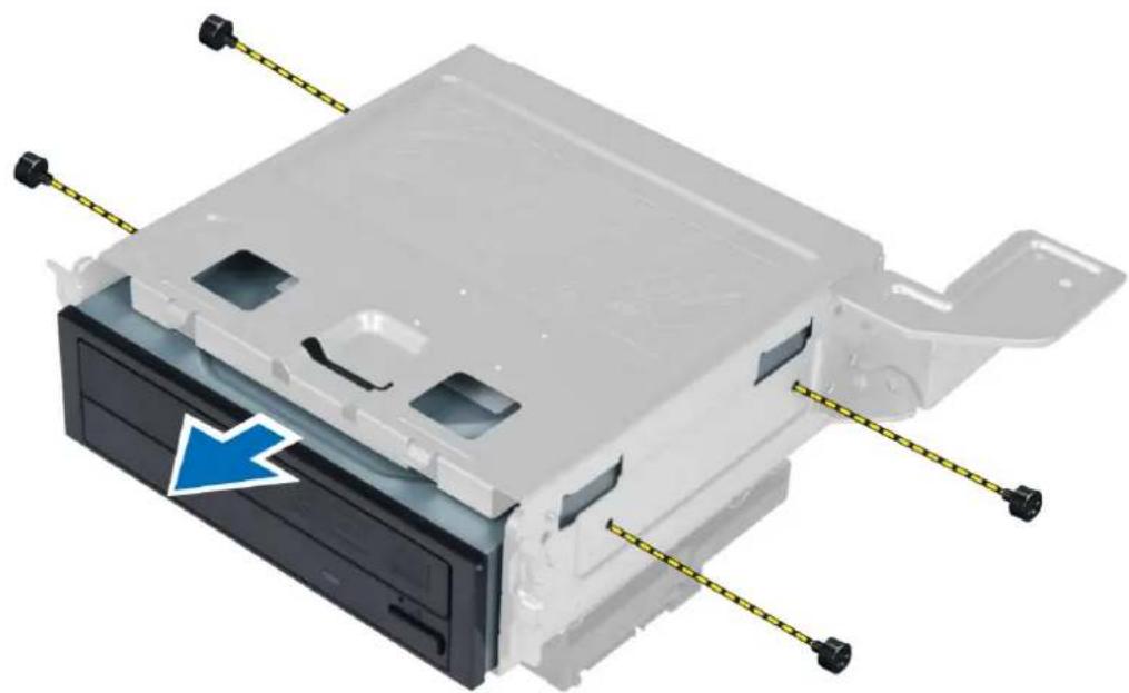 DELL Vostro 270s - Removing the Optical Drive - 1